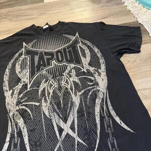 vintage tapout t shirt tribal ufc 00s Y2K XL